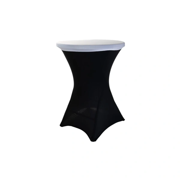 Elastická čepice na bistro stůl bílá – potah na cateringový stůl