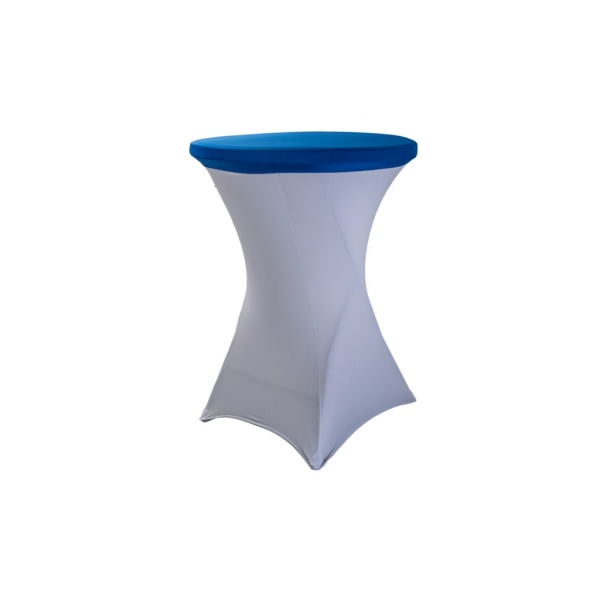 Elastická čepice na bistro stůl modrá – potah na cateringový stůl