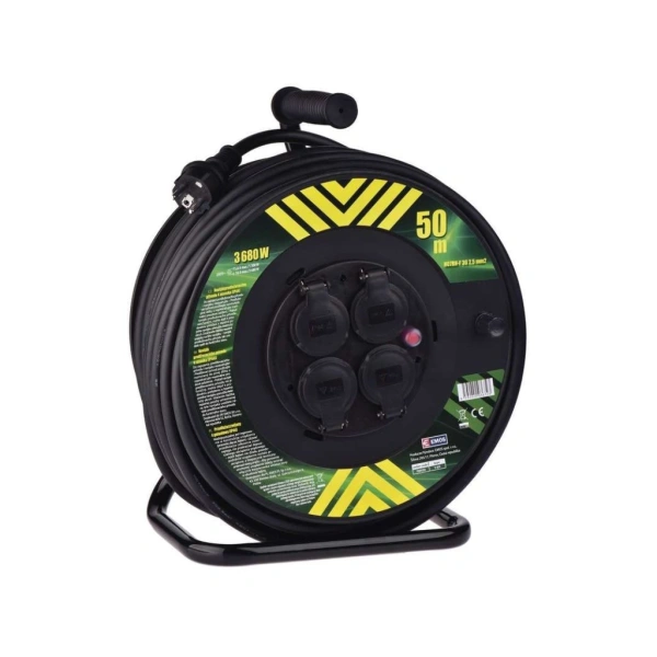 Prodlužovací kabel na bubnu 50m